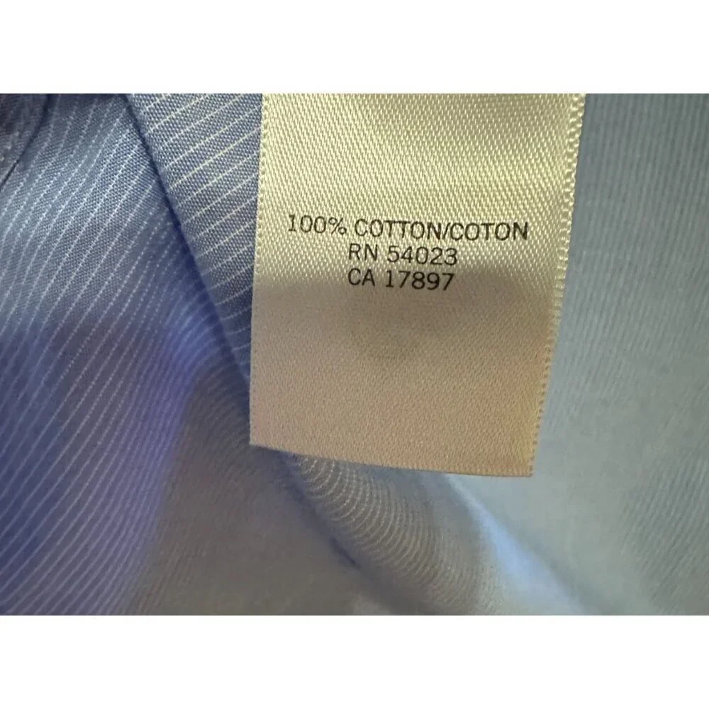 EUC Mens Banana Republic Blue S/S Casual Button Down Shirt Medium 100% Cotton